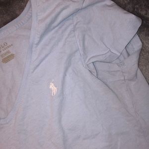 Polo Ralph Lauren Light blue cotton T-shirt